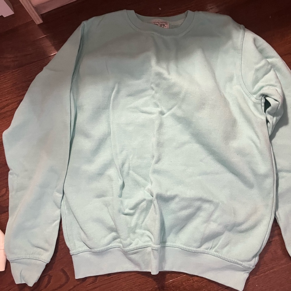 Pacific Connections Light Blue Crewneck Sweater